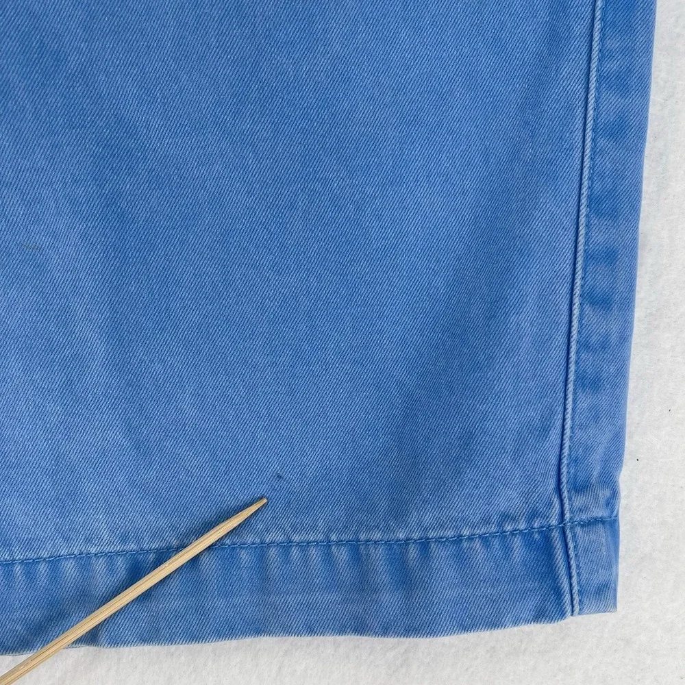 Peter Millar Winston Shorts Mens 34 Blue Twill Flat Front Faded Pastel